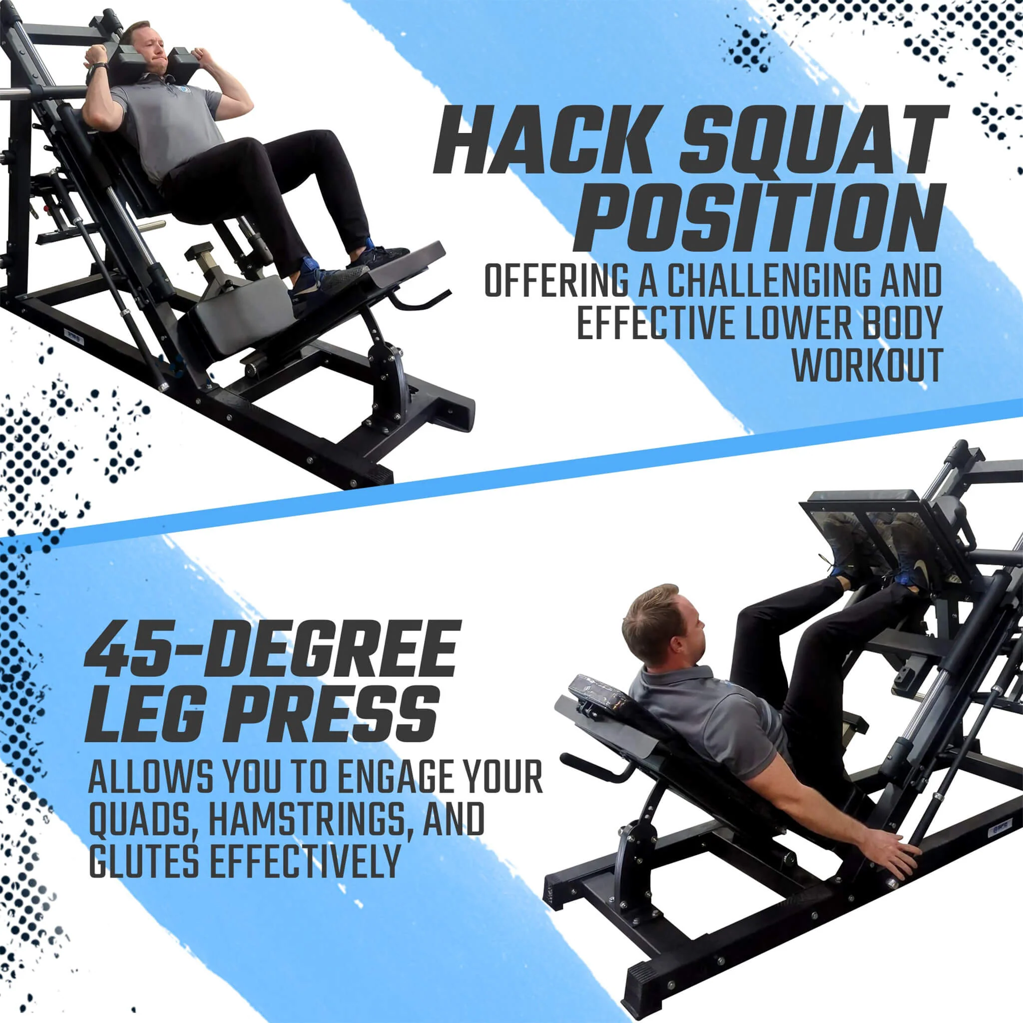 SFE Plate Loaded 45-Degress Leg Press And Hack Squat Machine [GC-5083] (SAK35184) - Image 4