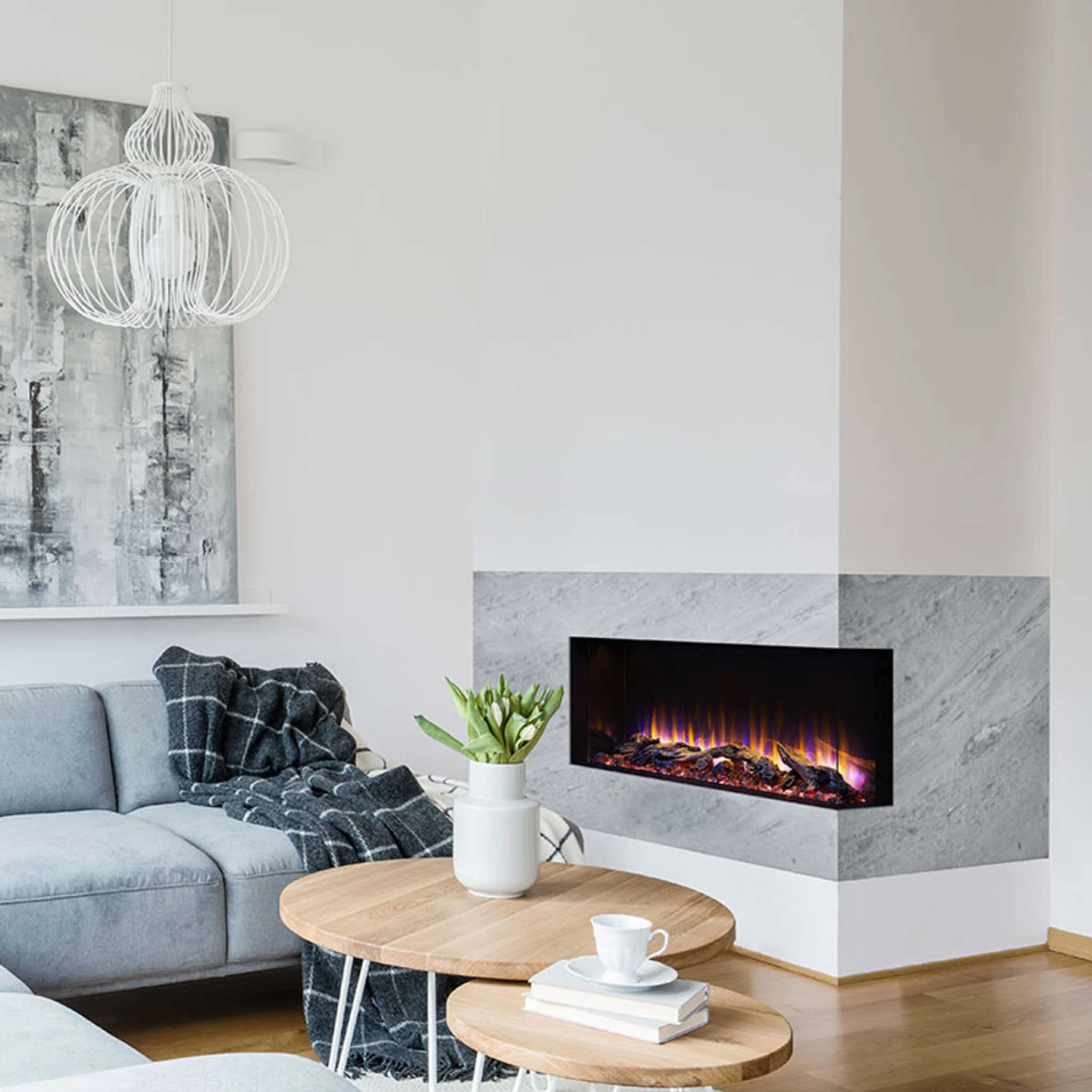 SimpliFire Scion Trinity 3-Side Linear Electric Fireplace [SF-SCT55/43-BK] (SAK93620) - Image 5