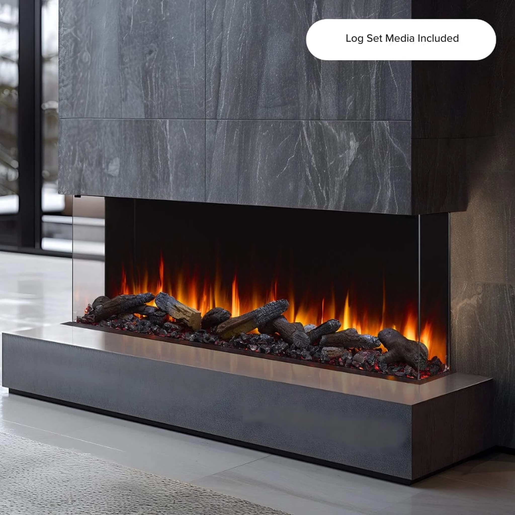 SimpliFire Triton Multi-View Smart Linear Electric Fireplace [SF-TR50/65/78] (SAK23691) - Image 3