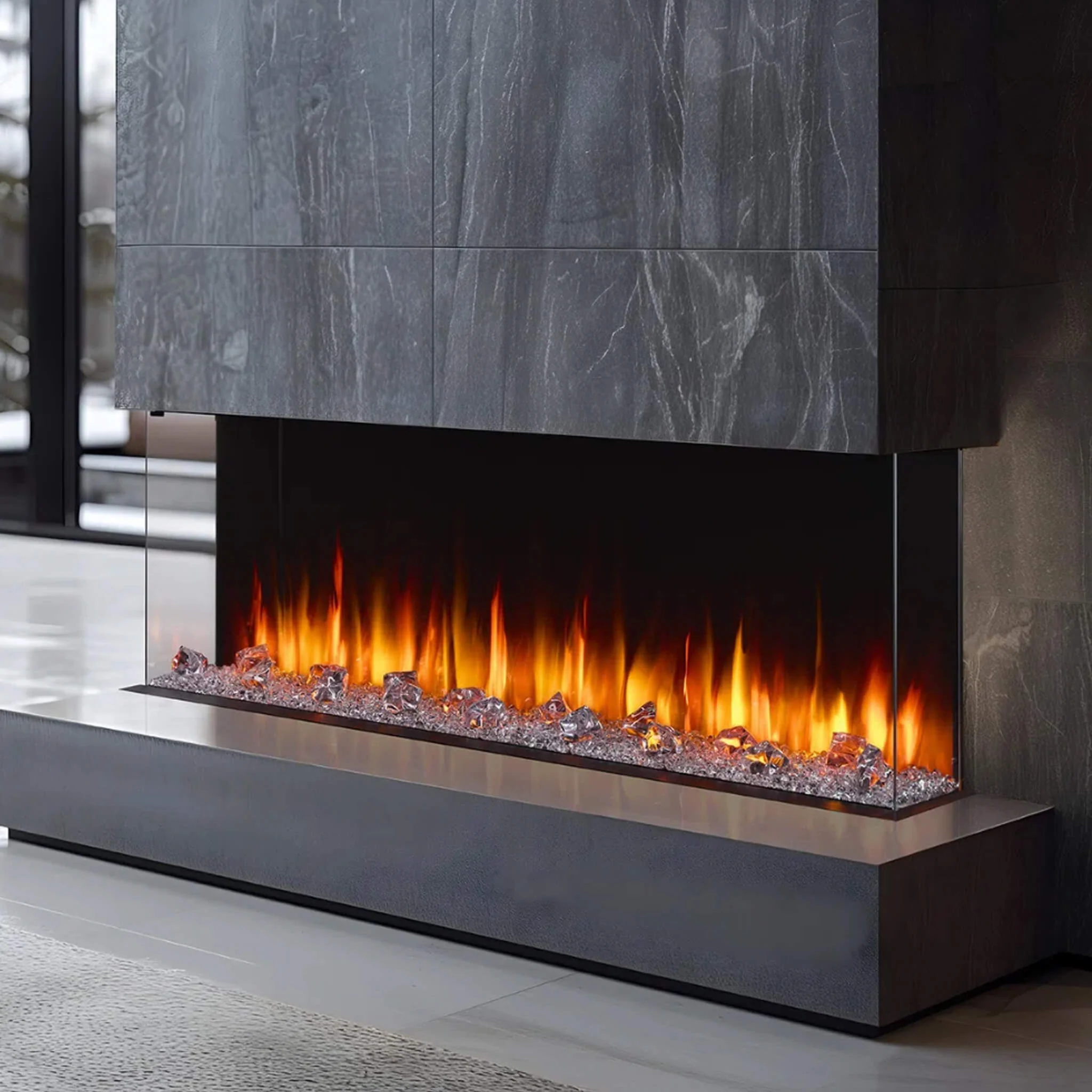 SimpliFire Triton Multi-View Smart Linear Electric Fireplace [SF-TR50/65/78] (SAK23691) - Image 6