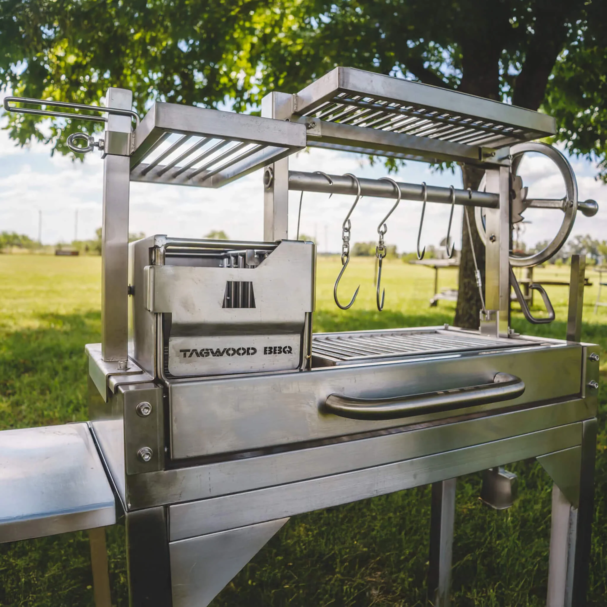 Tagwood BBQ Argentine Santa Maria Wood Fire And Charcoal Gaucho Grill [BBQ03SS MINI] (SAK35620) - Image 5