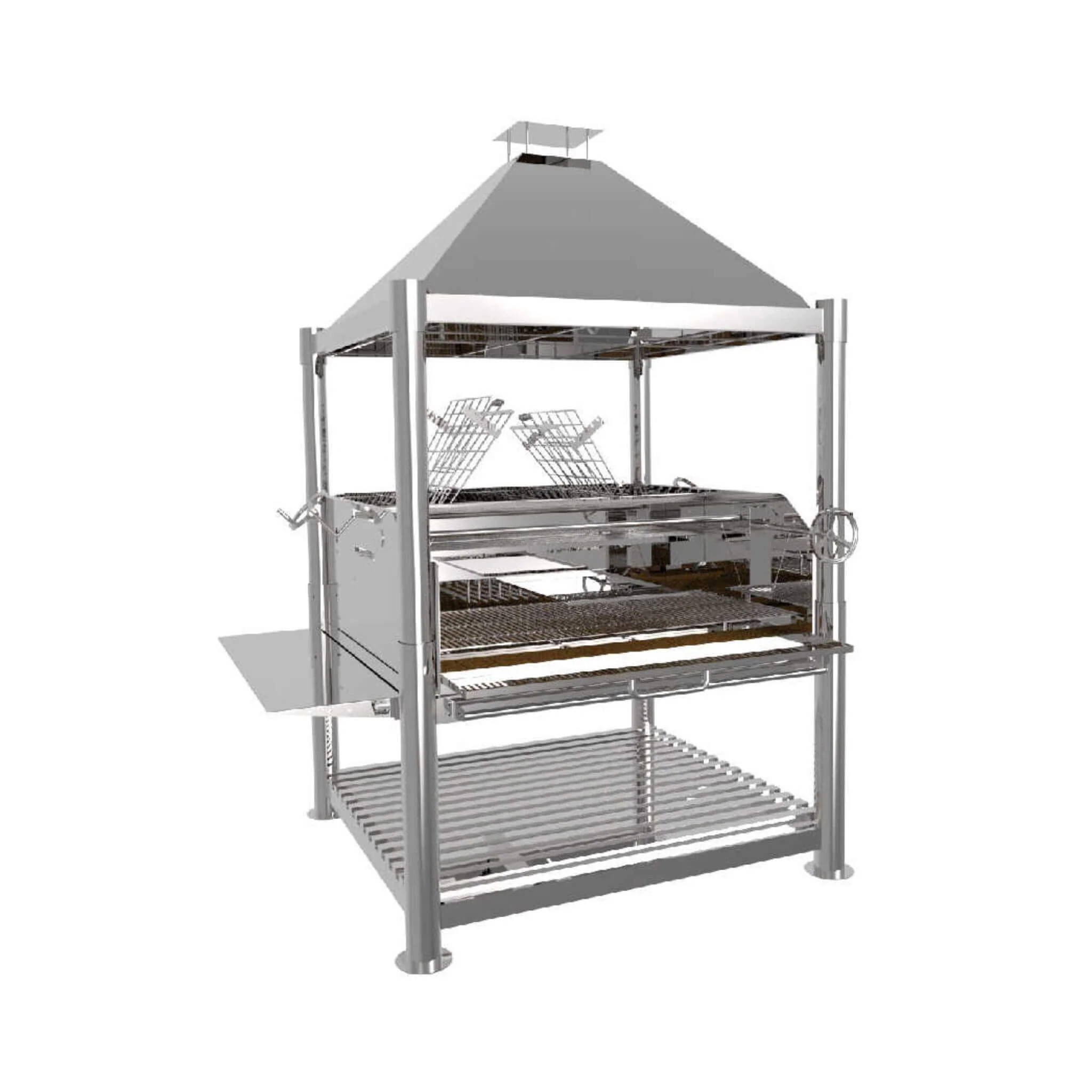 Tagwood BBQ XL Argentine Santa Maria Wood Fire & Charcoal Grill [BBQ22SS] (SAK48213) - Image 4
