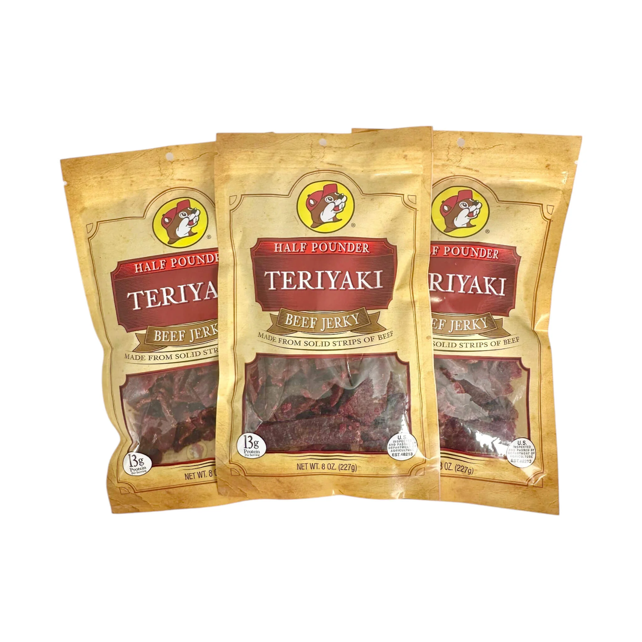 Buc-ee's Premium Teriyaki Beef Jerky - Made From Solid Strips Of Beef (SAK53710) - Image 8