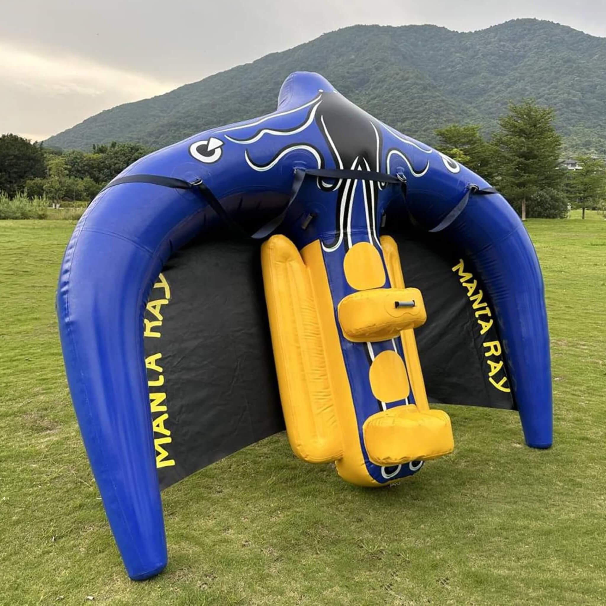 Giant Towable Inflatable Flying Manta Ray Water Tube With Pump (SAK73280) - Image 6