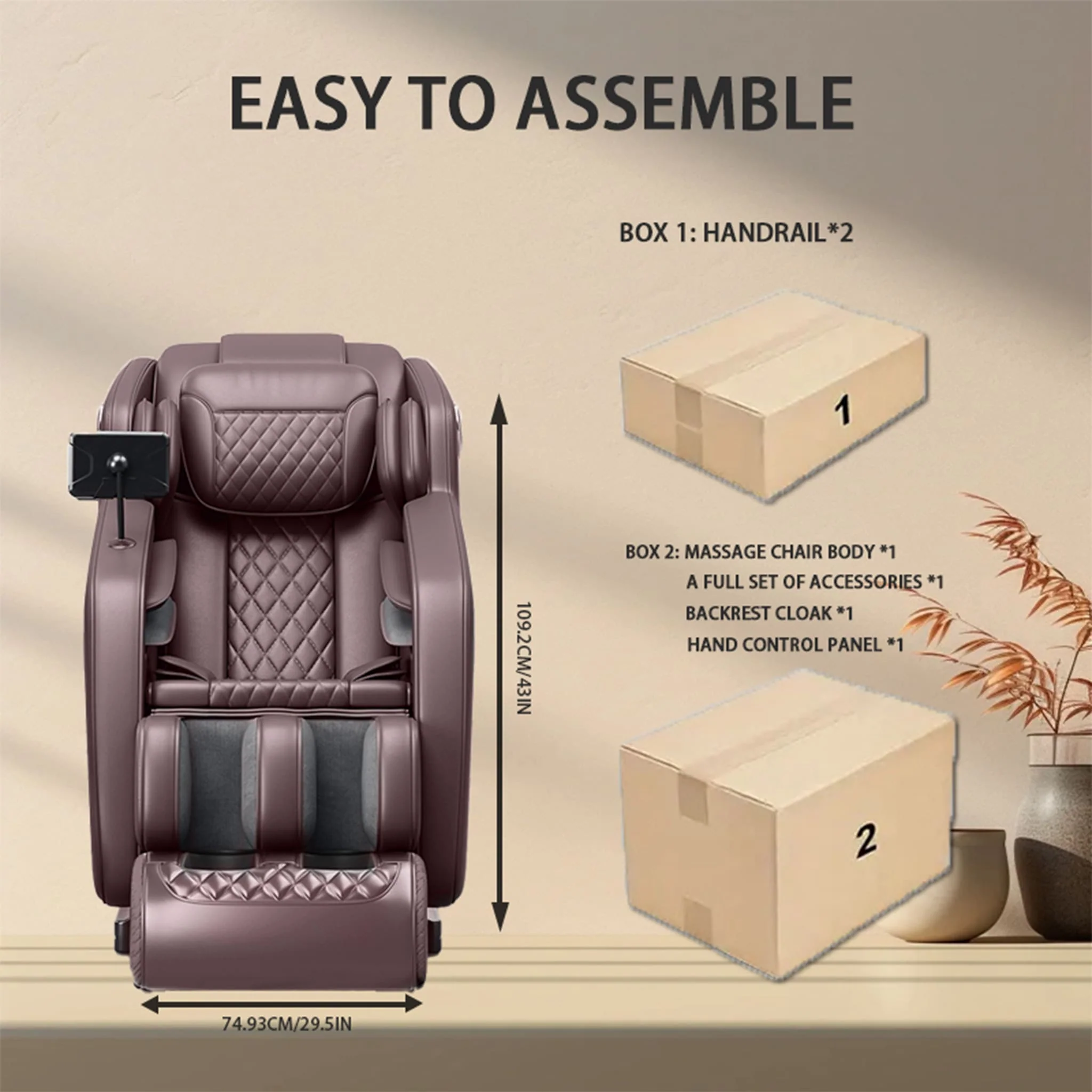 Zvz Premium Zero Gravity Full Body Massage Chair With Smart Display (SAK63108) - Image 7